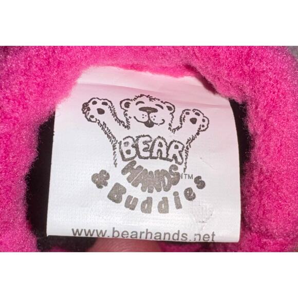 Bear Hands & Buddies Infant Mittens Gloves Pink Girl Warm 0-6 Months Fleece Snow - Picture 4 of 5
